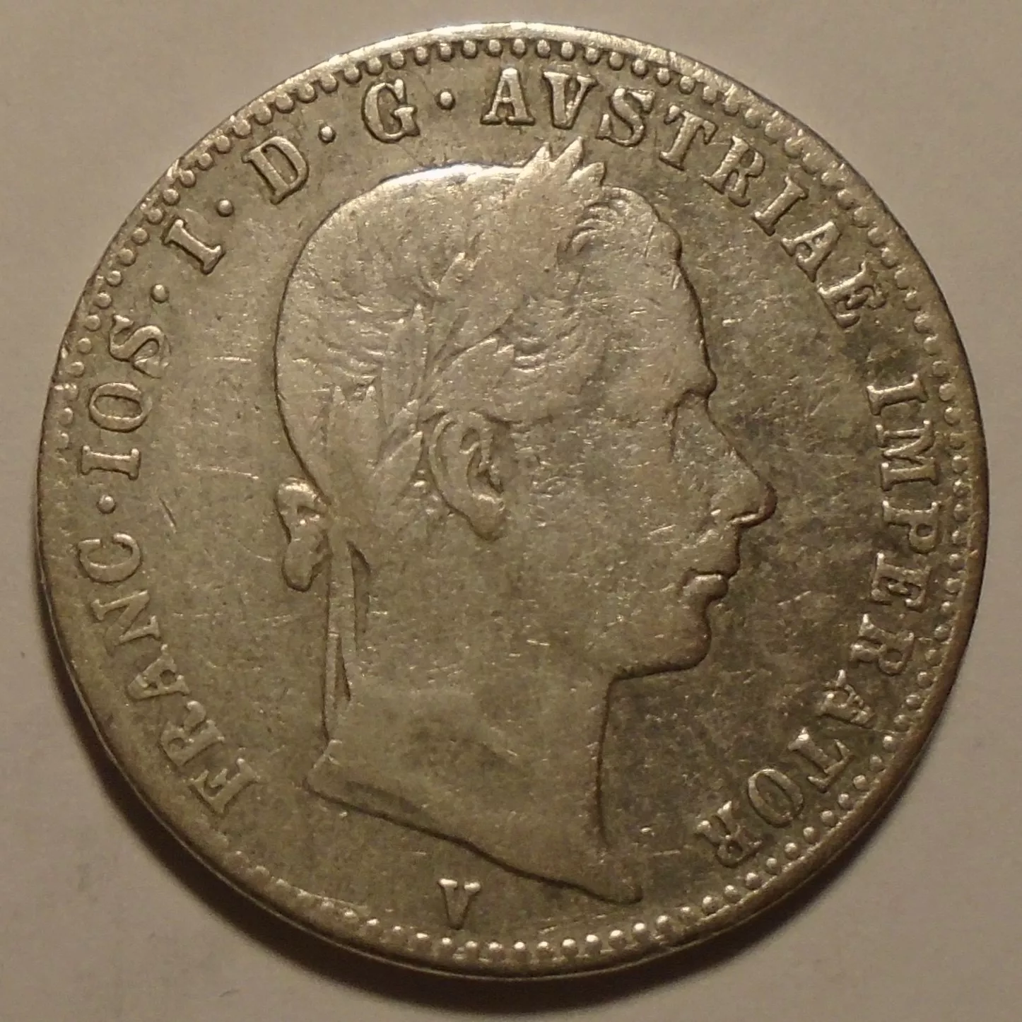 Rakousko 1/4 Zlatnik 1859 V