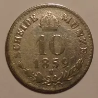 Rakousko 10 Krejcar 1859 V