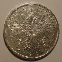 Rakousko 2 Koruna 1912 pěkná