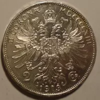 Rakousko 2 Koruna 1913 pěkná