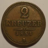 Rakousko 2 Krejcar 1851 A