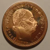 Uhry 1 Zlatnik Cu Bansko Štiajnický 1875