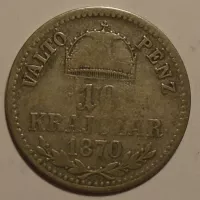 Uhry 10 Krejcar 1870 KB