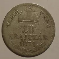 Uhry 10 Krejcar 1871 GYF