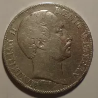 Bavorsko Tolar 1857 Maxmilián II.