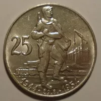 ČSSR 25 Kč 1954 SNP