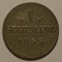 Hamburg 1 Schilling 1855