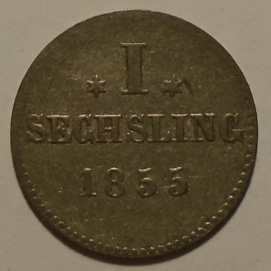 Hamburg 1 Schilling 1855