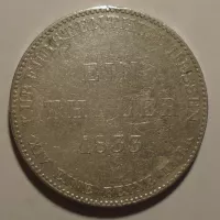 Hessen Tolar 1833 Wilhelm II.