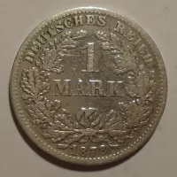 Německo 1 Marka 1878 F