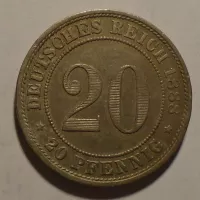 Německo 20 Pfenik 1888 A