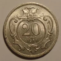 Rakousko 20 Haléř 1911