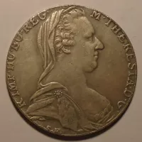 Rakousko Tolar levantský 1780 SF Marie Terezie - obecný kov, KOPIE