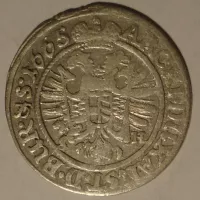 Slezsko Vratislav 3 Krejcar 1665 Leopold I.