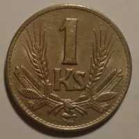 Slovensko 1 Koruna 1941 pěkná