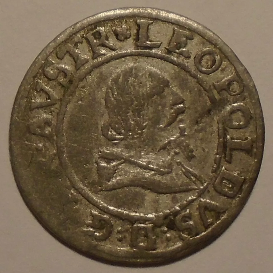 Tyroly 1 Krejcar 1619-25 arciv. Leopold