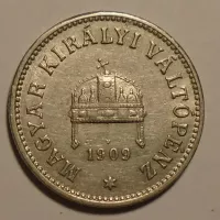 Uhry 10 Fillér 1909 KB pěkný