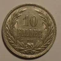 Uhry 10 Fillér 1909 KB pěkný