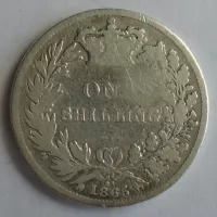 V. Británie 1 Schilling 1865 Viktorie