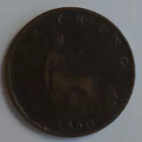 Velká Británie Farthing 1860