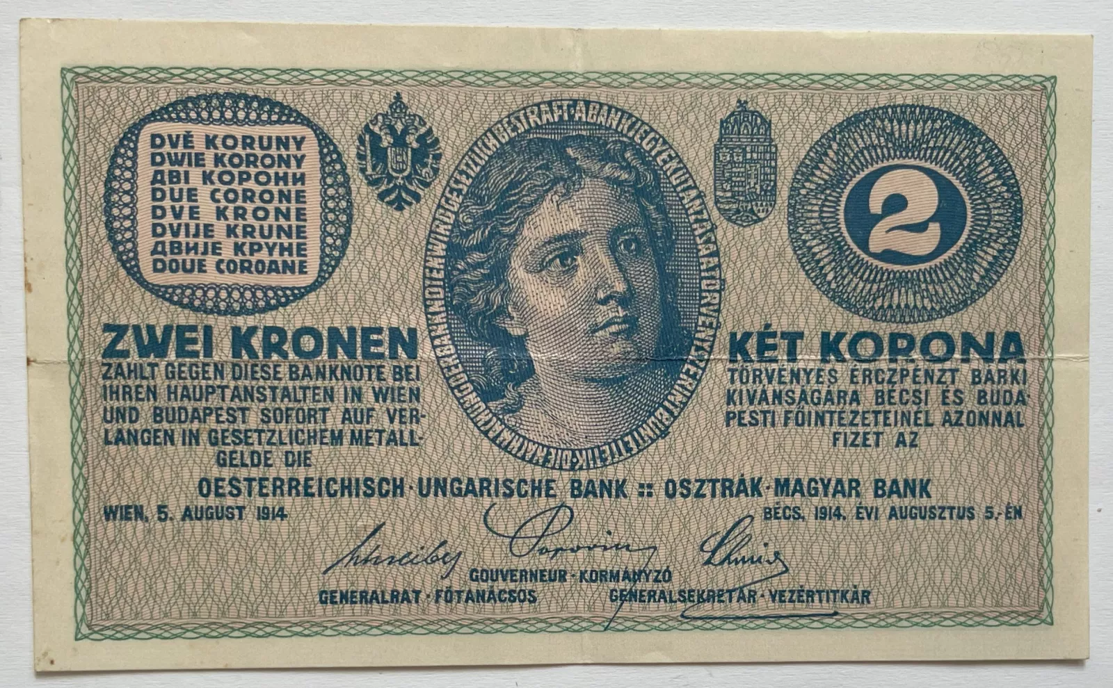 2 Koruna 1914