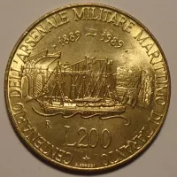 Itálie 200 Lir 1989