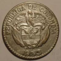 Kolumbie 20 Cent 1953