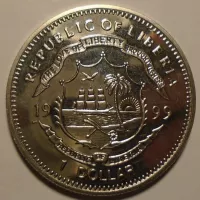 Liberie 1 Dollar 1999 rok draka