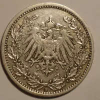 Německo 1/2 Marka 1905A