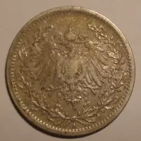 Německo 1/2 Marka 1906A