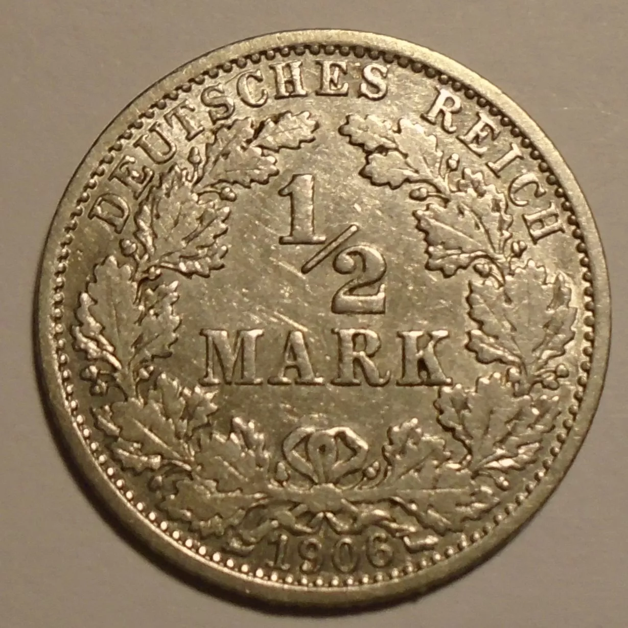 Německo 1/2 Marka 1906A