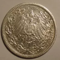 Německo 1/2 Marka 1909A