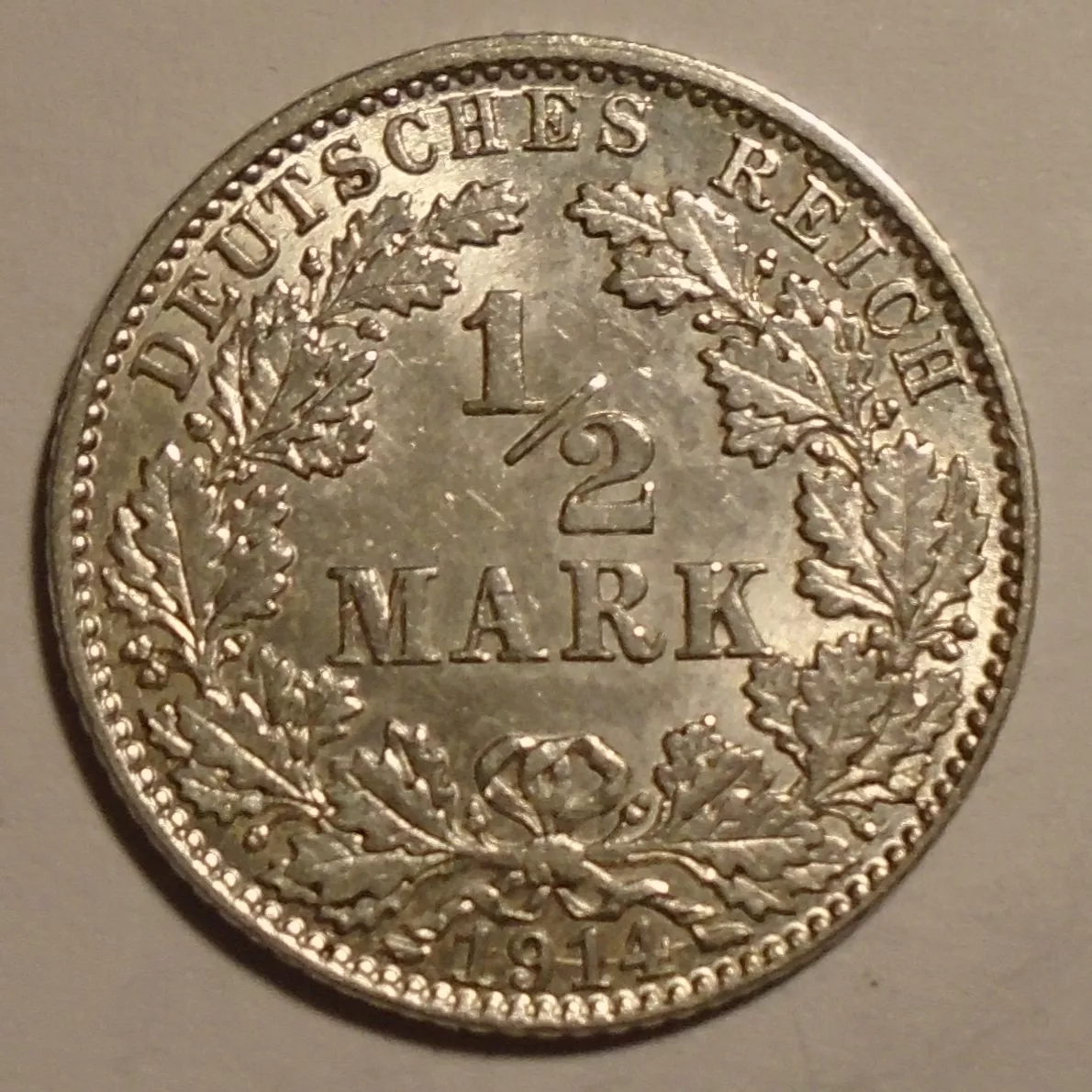 Německo 1/2 Marka 1914J