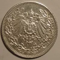 Německo 1/2 Marka 1915G