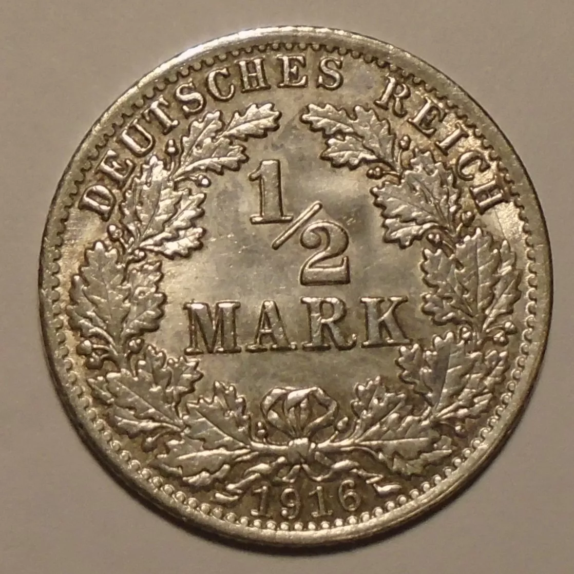 Německo 1/2 Marka 1916A