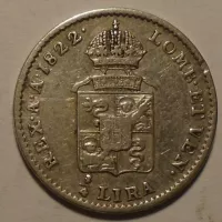 Rakousko 1/4 Lira 1822 M František II.