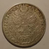 Rakousko Vídeň 20 Krejcar 1767 KSK Josef II.