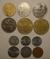 Slovensko sada drobných mincí 12 kusů