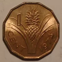 Svazijsko 1 Cent 1974