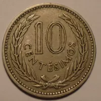 Urugay 10 Centesimos 1953