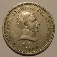 Urugay 10 Centesimos 1953