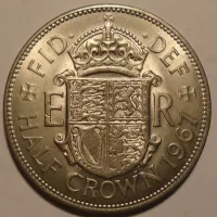 V. Británie 1/2 Crown 1967