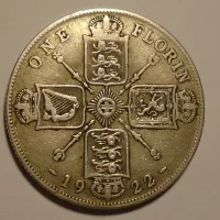 V. Británie 1 Florin 1922