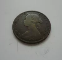 1/2 Penny,1861, Anglie