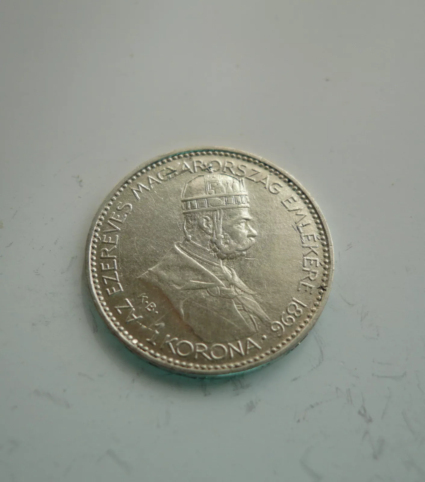 1 Koruna, 1896 KB, Miléniová, Uhry