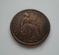 1 Penny, 1826, Jiří IV., Anglie