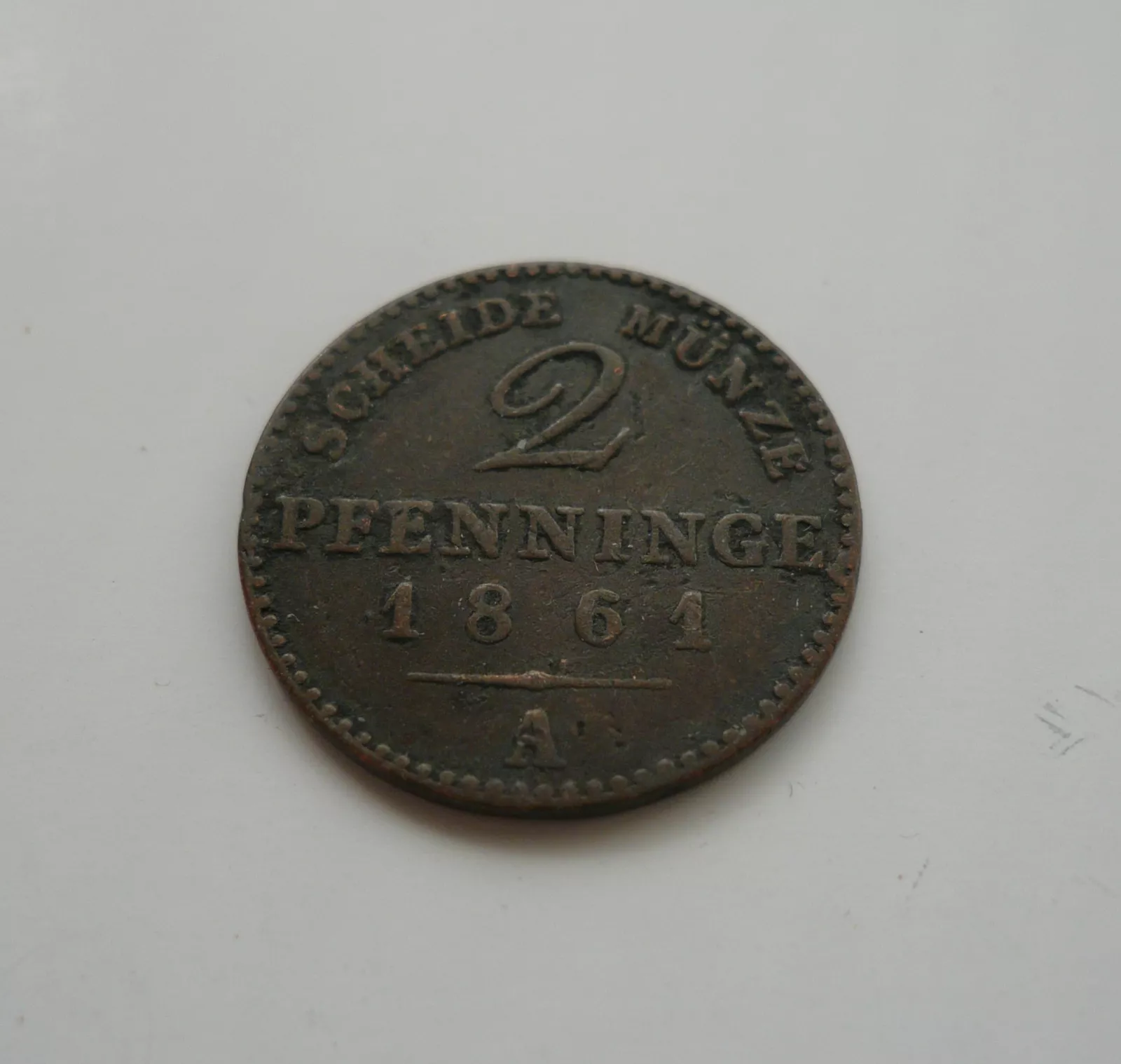 1 Pfenig, 1861 A Prusko