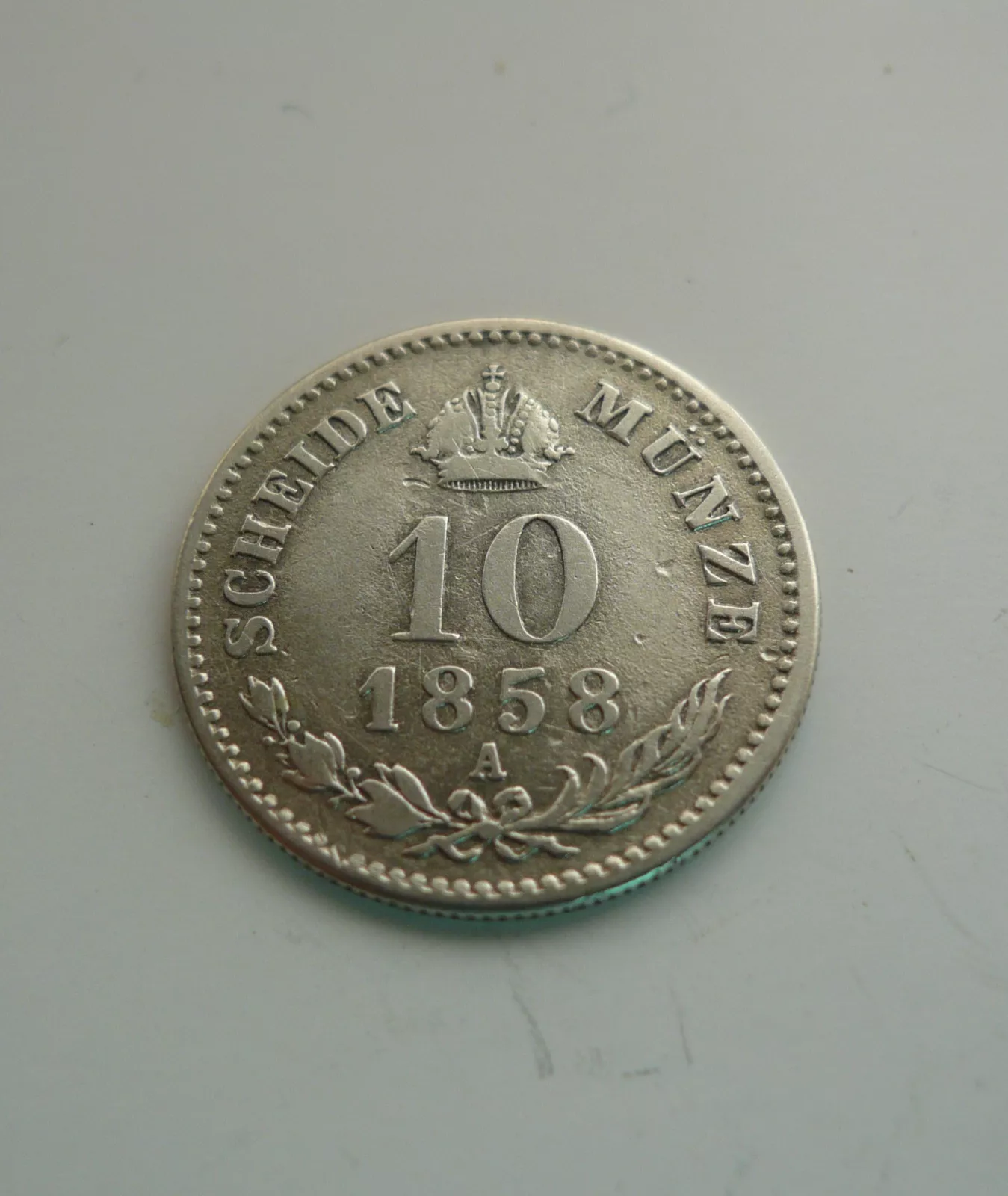 10 Krejcar,1858 A Rakousko