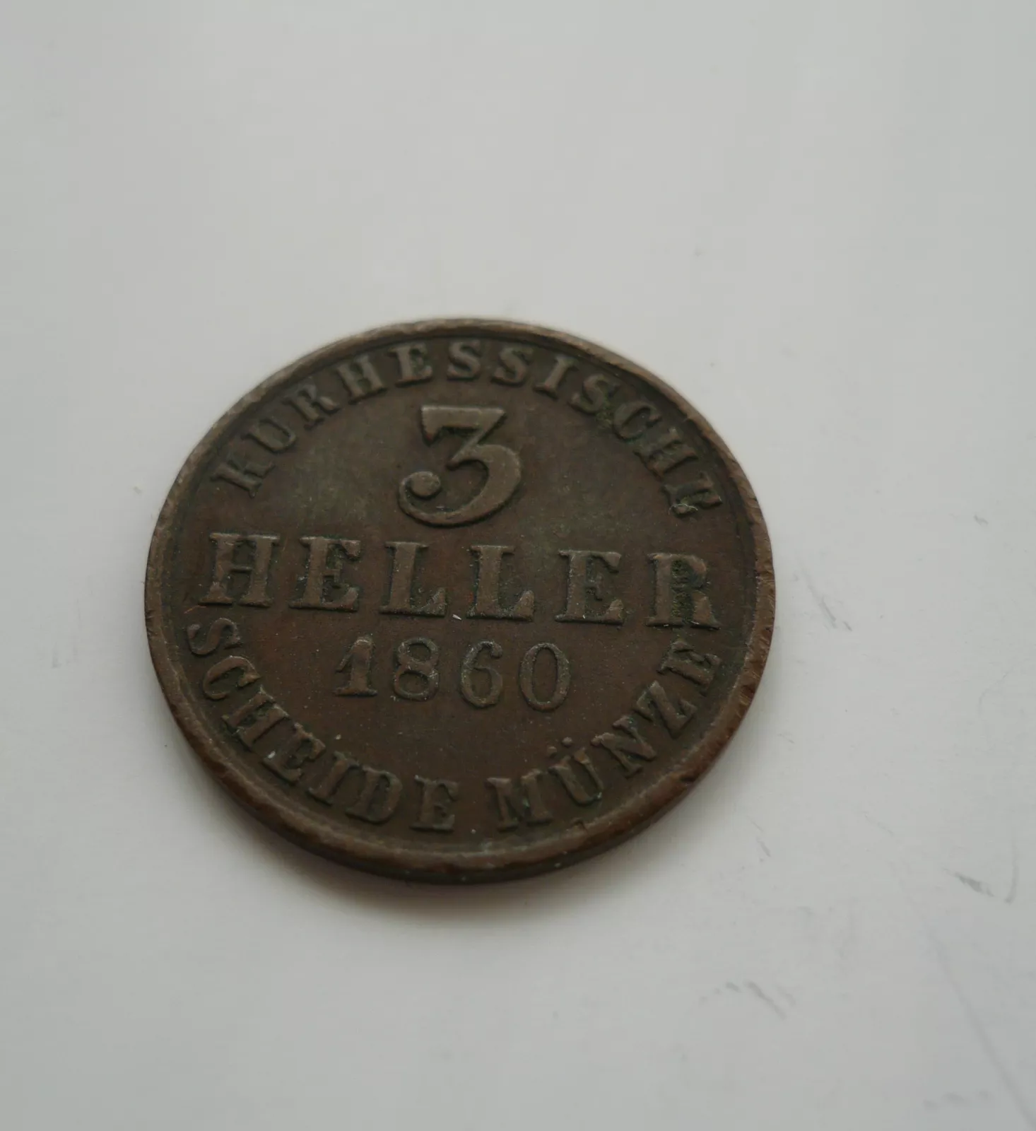3 Heller, 1860, Hessen