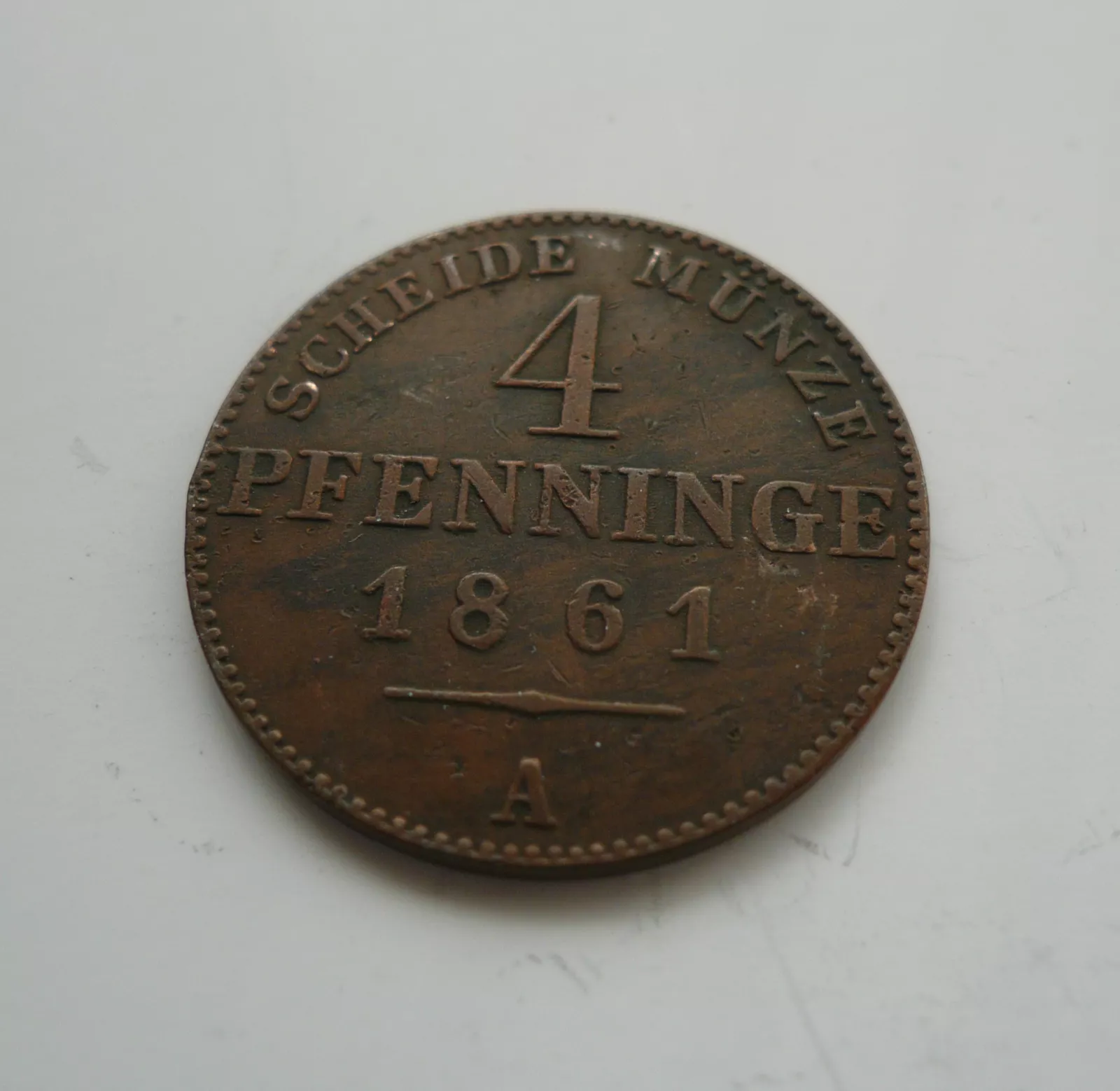 4 Pfenig, 1861 A Prusko